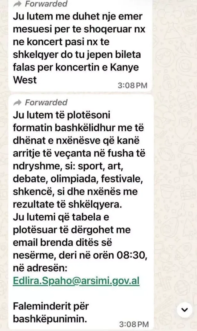 Dalin mesazhet/ Si i detyron shteti nxënësit, administratën e