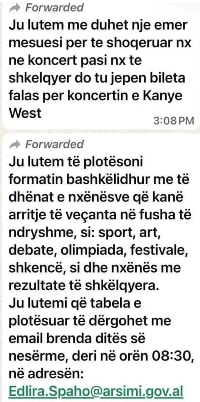 Nga Knesseti n&euml; Kashar/ Pes&euml; drit&euml;hijet e piruet&euml;s s&euml;