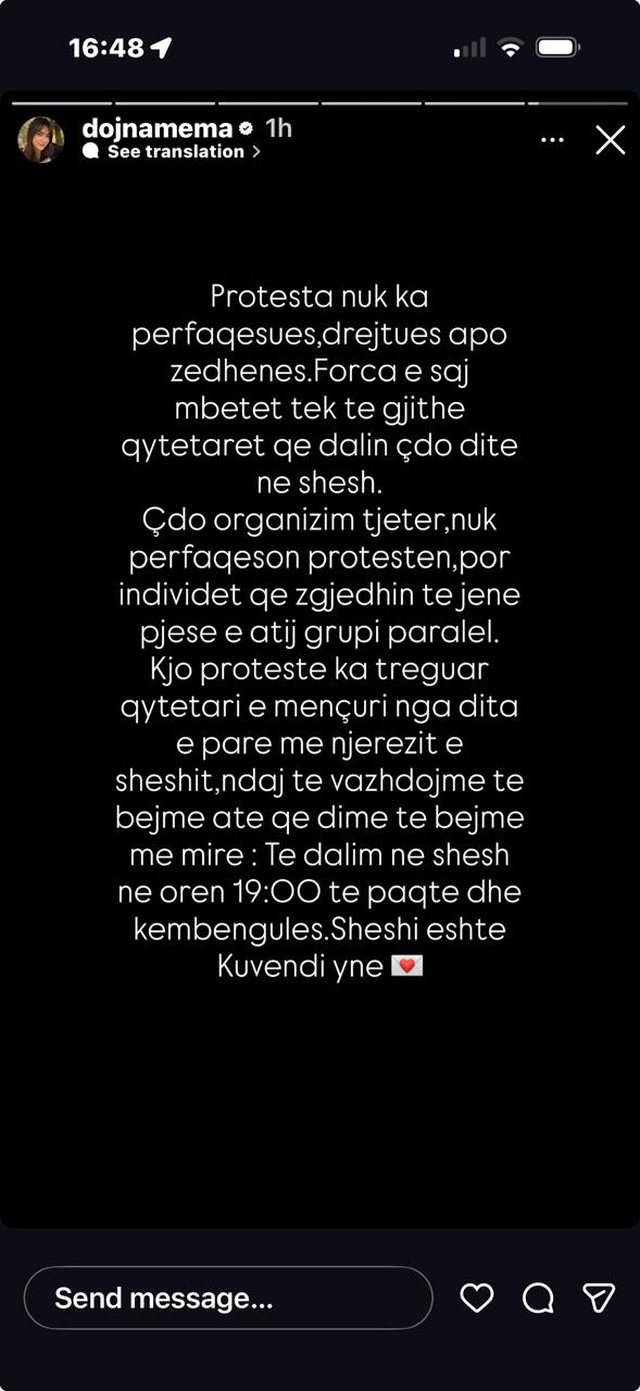 Moderatorja e Piranjave, Dojna Mema: Protesta nuk ka përfaqësues,
