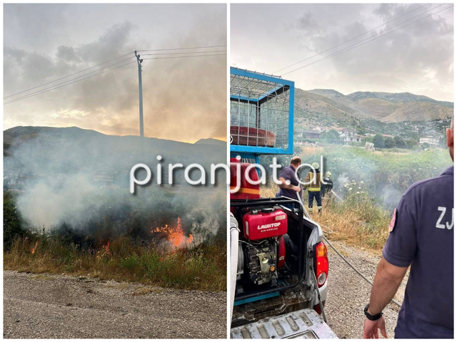 FOTO-LAJM/ Rrufet&euml; shkaktojn&euml; zjarr n&euml; Dropull. Moti i keq