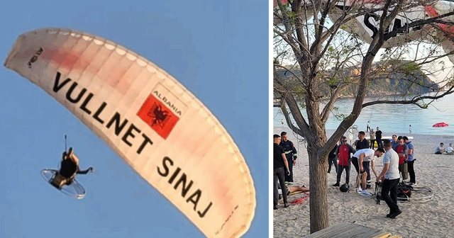 Shfaqja me parashutë në fushatën e deputetit socialist Vullnet