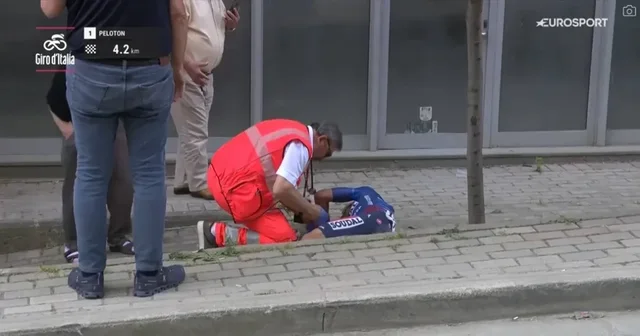 PAMJE nga incidenti/ Çiklisti spanjoll rrëzohet te Fresku në