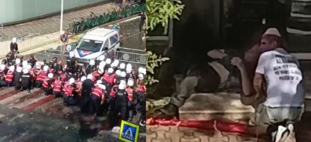 Kaos n&euml; protest&euml;n para Kuvendit! Protestues t&euml; shtrir&euml;