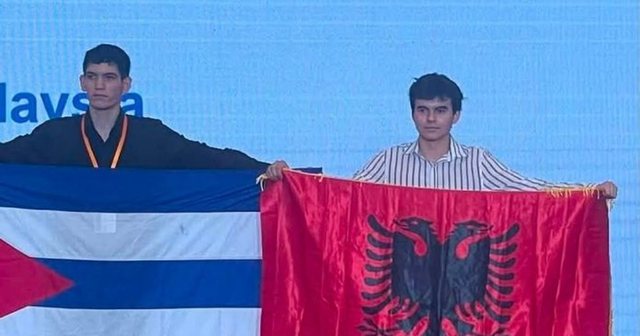 Marius Gjika, fitues i medaljes s&euml; argjendt&euml; n&euml; olimpiad&euml;n e