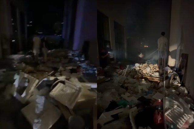 Zjarr n&euml; kompleksin &ldquo;Aura&rdquo; n&euml; Laprak&euml;! Banor&euml;t: