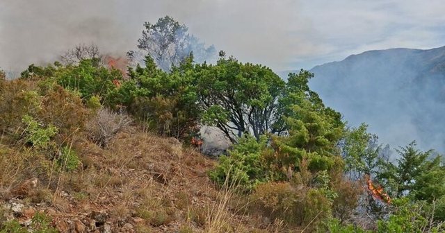 Vatra e zjarrit n&euml; Ul&euml;z ende aktive, vijon lufta p&euml;r izolimin e