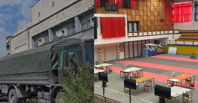 Nën masa të rrepta sigurie, mbërrijnë në Elbasan