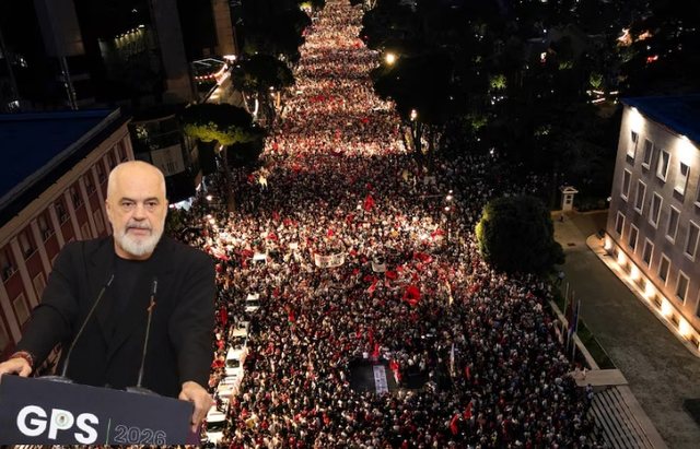 Mijëra në shesh i kërkojnë dorëheqjen, Rama: Fatos