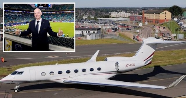 Infantino "pushton" Bot&euml;rorin me avion privat! 66 or&euml;