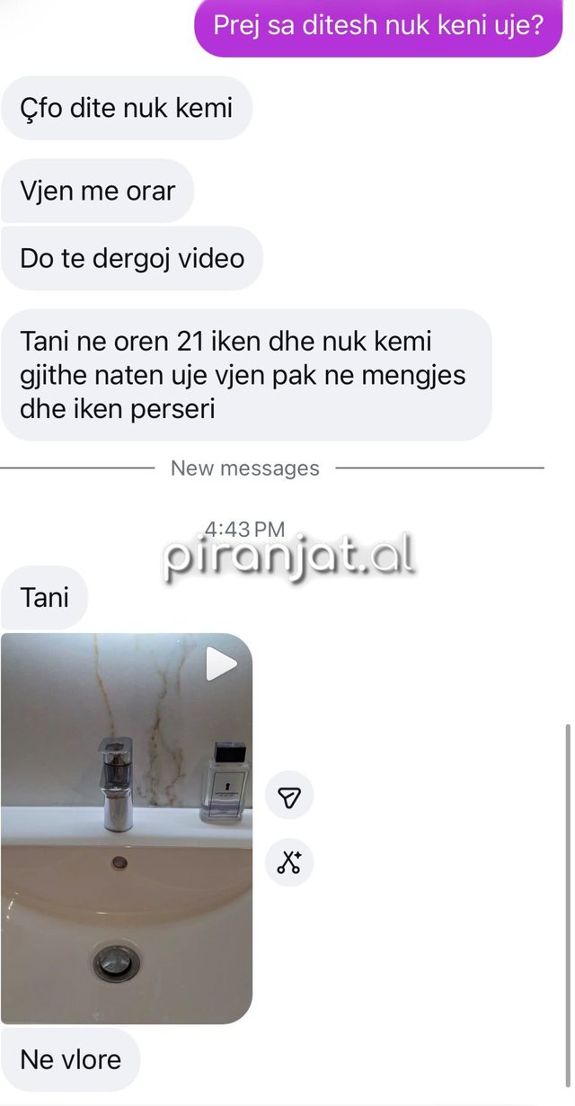 Banor&euml;t e Vlor&euml;s denoncojn&euml; munges&euml;n e ujit: Na e