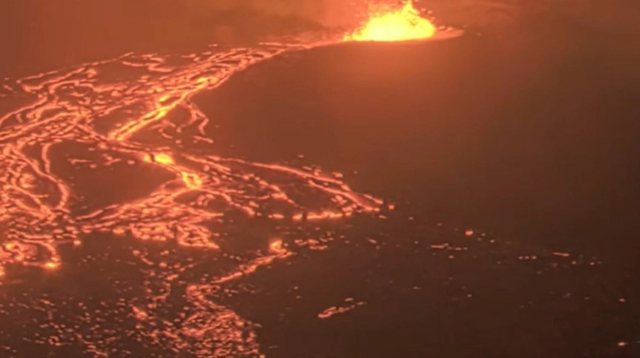 Shp&euml;rthen vullkani Kilauea n&euml; Hawaii, pamjet magjike t&euml;