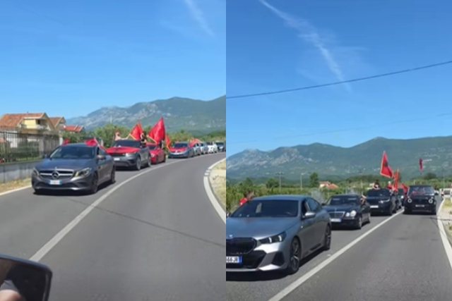 Do ti bashkohen protestës/ Me flamuj kuq e zi, nis hyrja në atdhe e