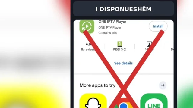 Mbyllet aplikacioni &ldquo;One IPTV Player&rdquo;, hiqet nga Google Play Store