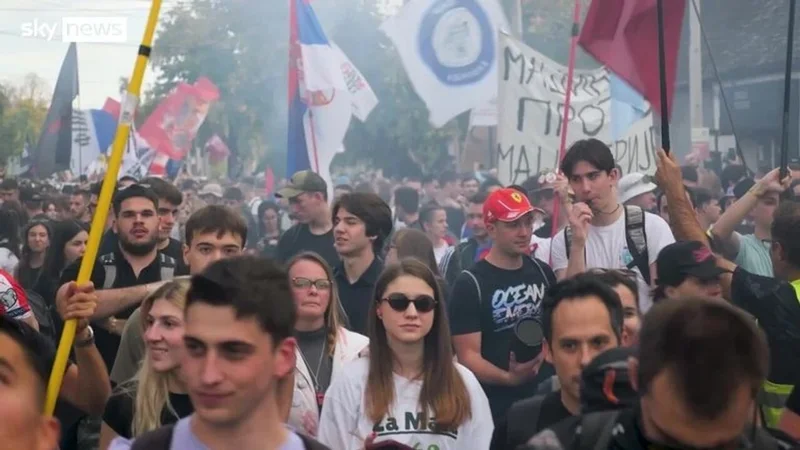 Student&euml;t n&euml; Serbi/ Nga protestat kund&euml;r qeveris&euml; te