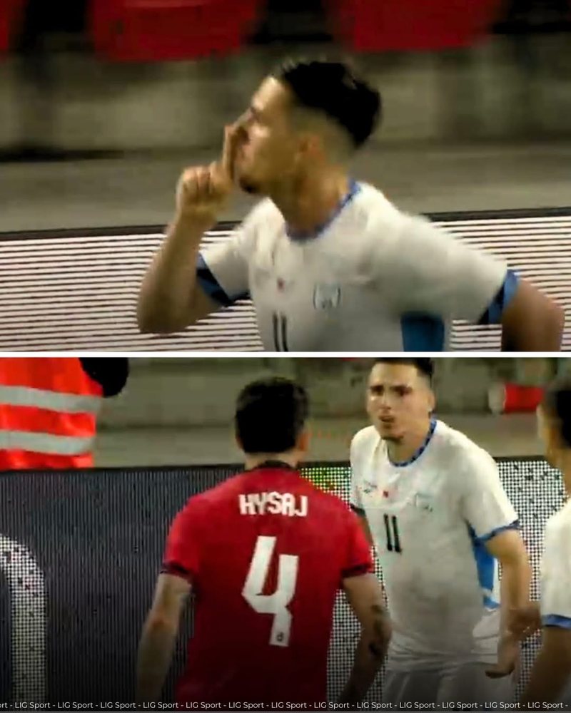 Plas n&euml; &ldquo;Air Albania&rdquo;/ Pas golit, futbollisti i Izraelit