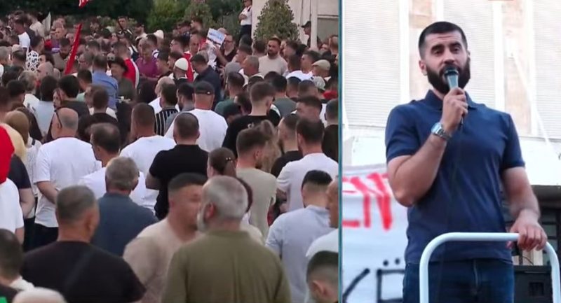 "S'kemi frik&euml;"/ Protestuesi p&euml;r marshimin drejt