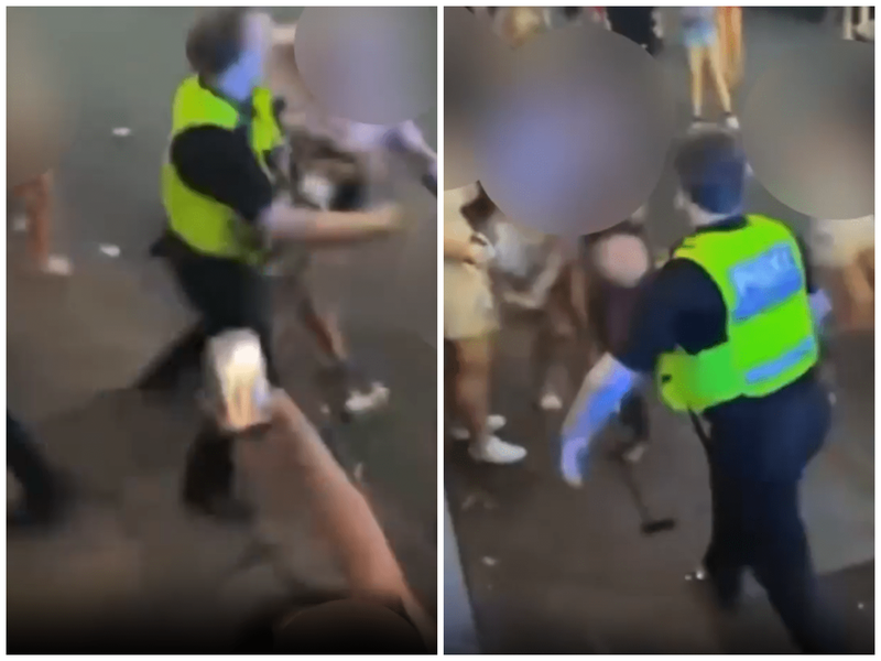 VIDEO dramatike/ Vajzat adoleshente sherr midis tyre, policia u drejton