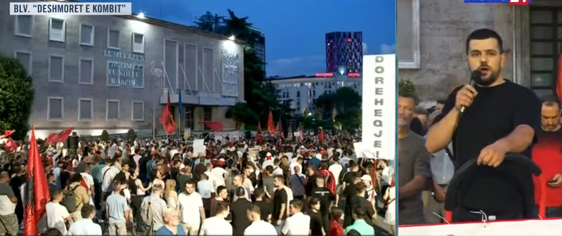 T&euml; shtun&euml;n protest&euml; komb&euml;tare, thirrja e fort&euml;: T&euml;