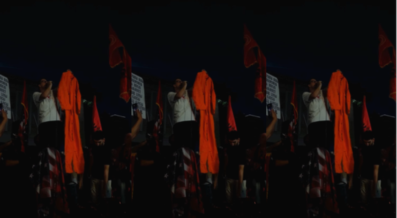 "Uniform&euml; burgu, brisk e miell"! Protestuesi &lsquo;mbulon&rsquo;