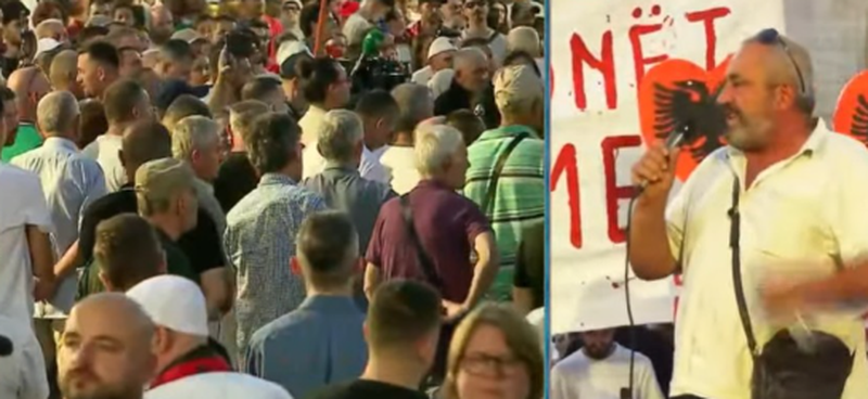 Qytetari denoncon nga protesta munges&euml;n e kushteve tek Onkologjiku: Djalin