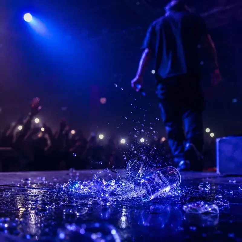 E frikshme, reperi q&euml;llohet n&euml; koncert me got&euml; qelqi