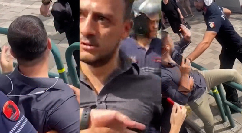 AGSH d&euml;non dhun&euml;n ndaj gazetarit t&euml; Ora News: Policia goditi