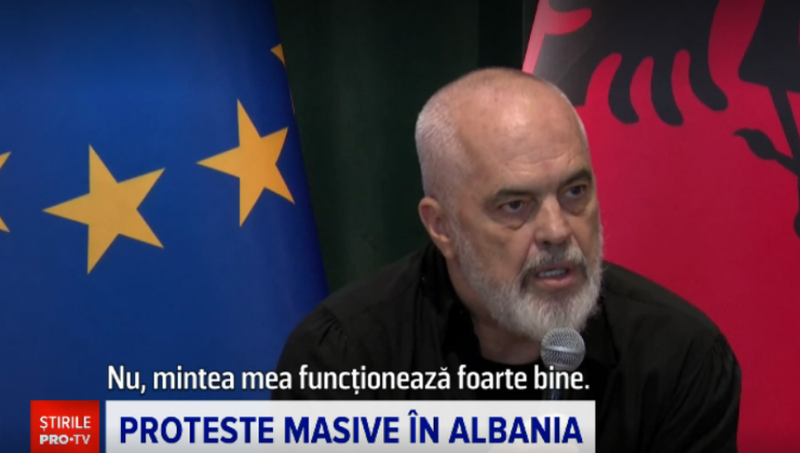 Televizioni rumun: Rama humb kontrollin live, sulmon gazetaren gjat&euml;