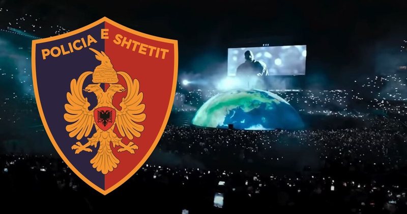 Kanye West "paralizon" Tiran&euml;n! Policia publikon hart&euml;n e