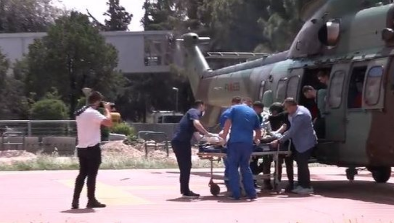 Bariu i aksidentuar niset me helikopter drejt Traum&euml;s
