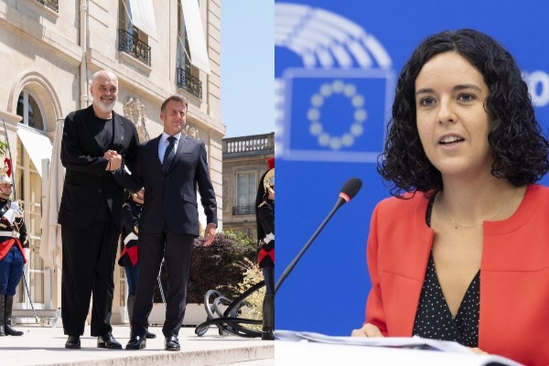 Eurodeputetja franceze kritikon Macron pas pritjes q&euml; i b&euml;ri