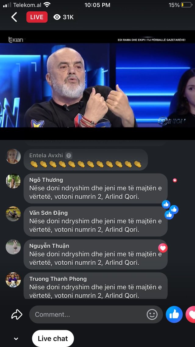 BIRN: Profilet në Facebook nga Vietnami përmbytin intervistën e