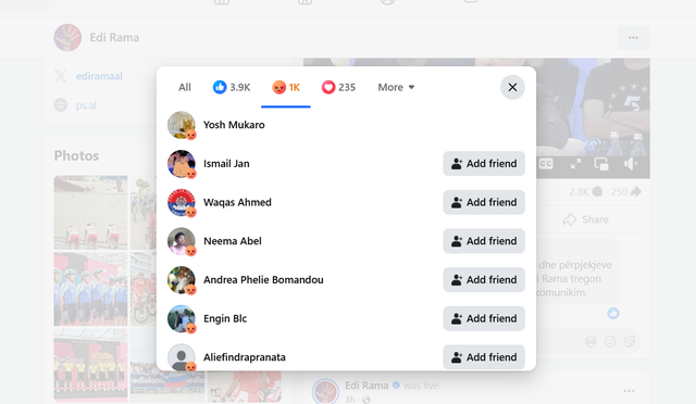 BIRN: Profilet në Facebook nga Vietnami përmbytin intervistën e