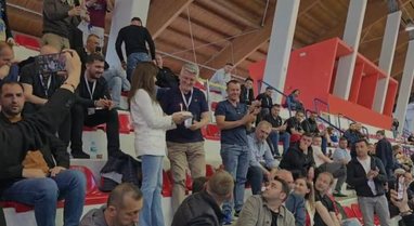 Gjekmarkaj celebrates his 51st birthday at the Olympic Park, Elda Hoti surprises