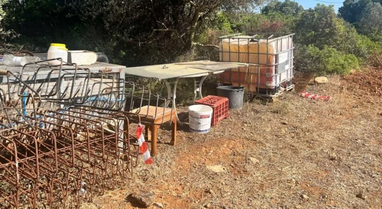 He was executed in the vineyard where he was working, the Greek police identify