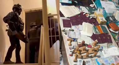 Human trafficking/ 4 laboratories with forged Albanian passports discovered in