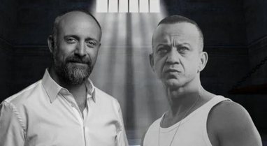 The two well-known Turkish actors, Halit Ergenç and Riza Kocaoglu, are