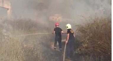 Zjarr pranë qendrës së personave me aftësi të kufizuar