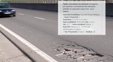 Rruga Tiranë-Durrës në gjendje skandaloze, miliona euro për