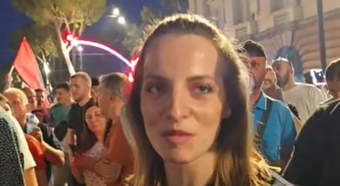 Marjana Ko&ccedil;eku n&euml; protest&euml;n kund&euml;r Ram&euml;s,