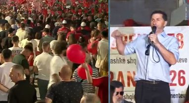 Protester calls on Rama: Be a man for once in your life, resign