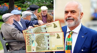 Amid protests, Rama issues "check" for pensioners, 5 thousand lek