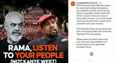 Millions for West, European Democratic Party criticizes Rama: Public money is