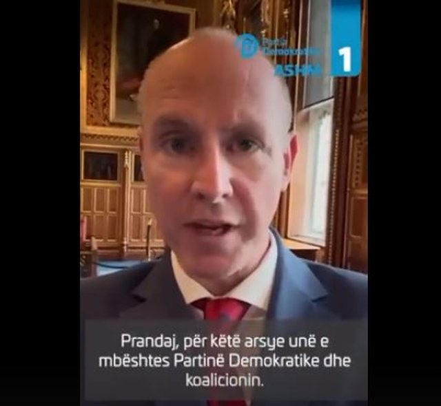 Lordi britanik në mbështetje të PD-së në zgjedhje: