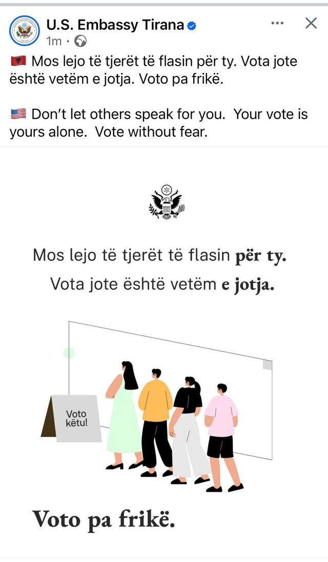Një “thumb” për qeverinë? Ambasada Amerikane në