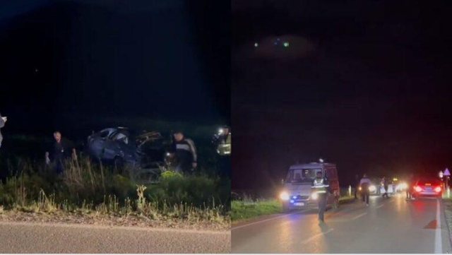Aksident në aksin Korçë–Ersekë, një automjet