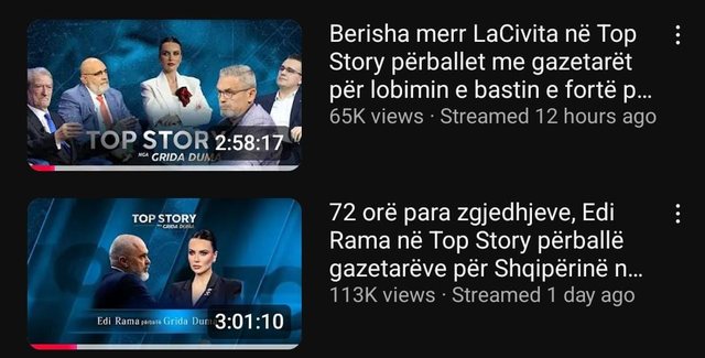 Rama or Berisha, who won the audience battle on the two big screens?