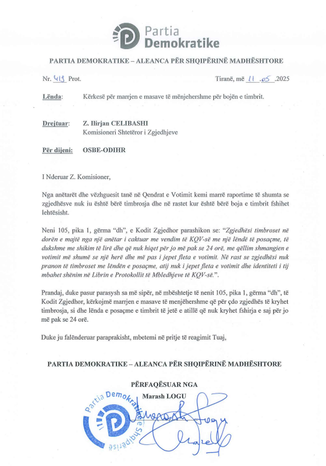 PD kërkesë urgjente Celibashit: Kemi raportime se nuk bëhet