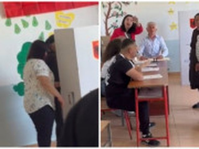 Family voting in Berat/ Commissioner clashes with citizen: Whoever votes twice,