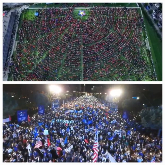 Video comparison/ The campaign is won in the square, the elections in the ballot