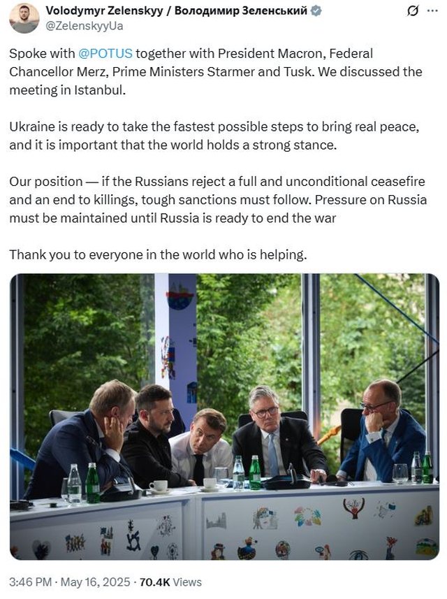 Zelensky bisedë telefonike me Trump nga Tirana, ja çfarë u